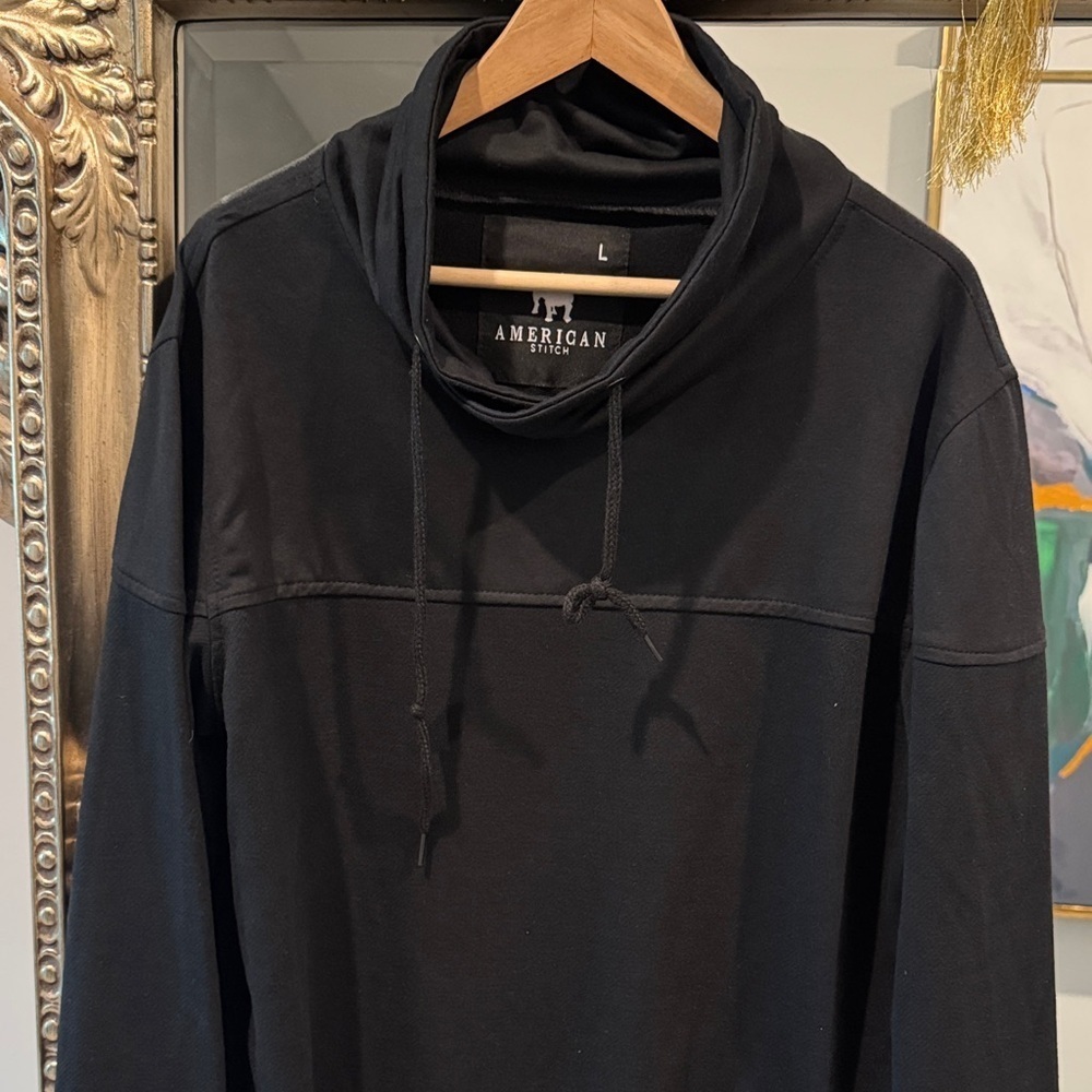 American Stitch Men's Black Turtleneck Sweater - Picture 3 of 5